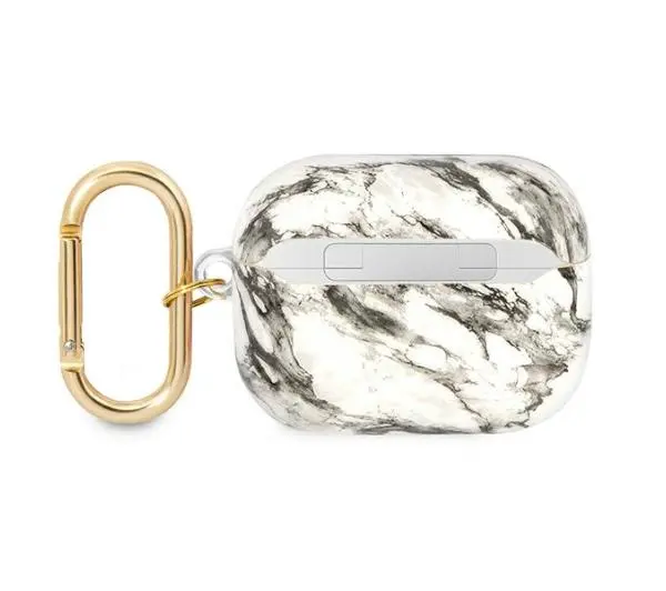 Guess Marble Strap Collection do AirPods Pro Szaro-biały