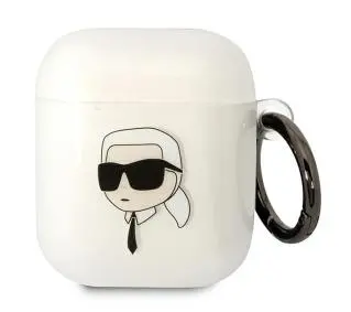Karl Lagerfeld Karl`s Head do AirPods 1/2 Przezroczysty