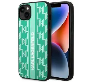 Karl Lagerfeld Monogram Stripe KLHCP14MPGKLSKN do iPhone 14 Plus