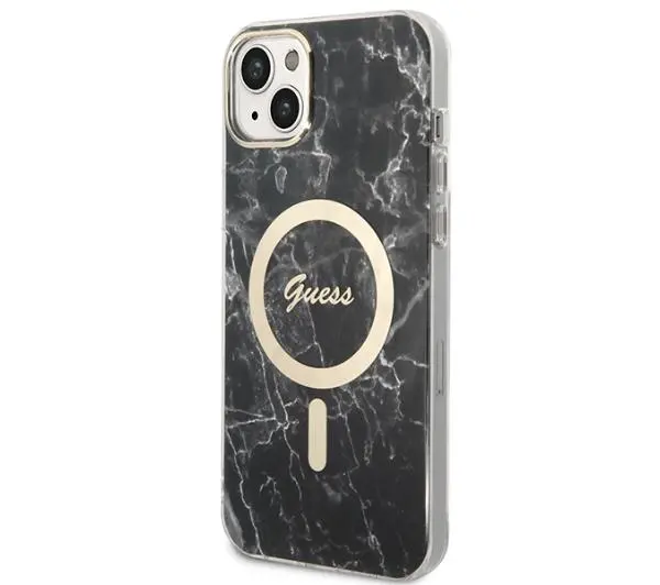 Guess GUBPP14MHMEACSK  ładowarka indukcyjna + eui Marble MagSafe do iPhone 14 Plus