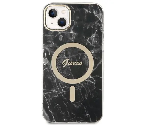 Guess GUBPP14MHMEACSK  ładowarka indukcyjna + eui Marble MagSafe do iPhone 14 Plus