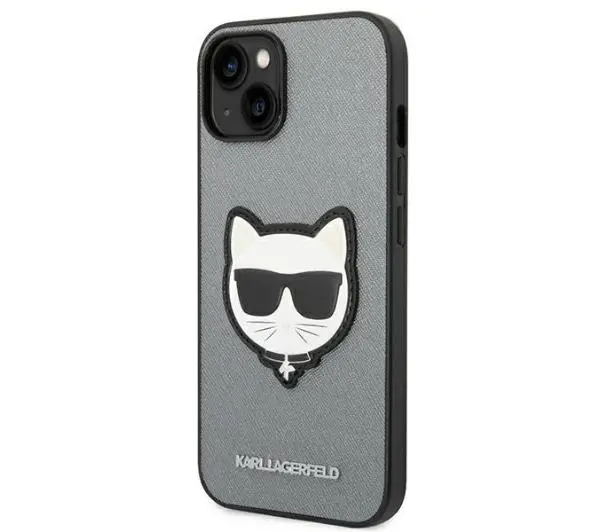 Karl Lagerfeld Saffiano Choupette Head Patch KLHCP14MSAPCHG do iPhone 14 Plus