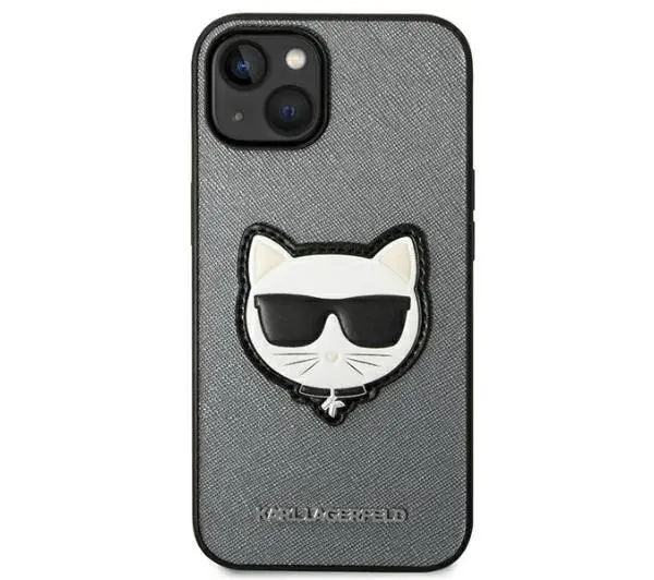 Karl Lagerfeld Saffiano Choupette Head Patch KLHCP14MSAPCHG do iPhone 14 Plus