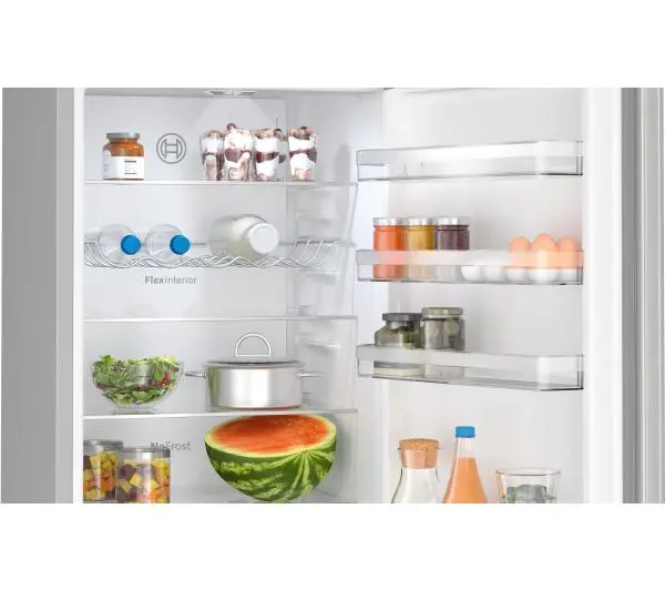 Bosch Serie 4 KGN392LCF Pełny No Frost 203cm Szuflada z kontrolą wilgotności Stalowy - Kup na Raty - RRSO 0%