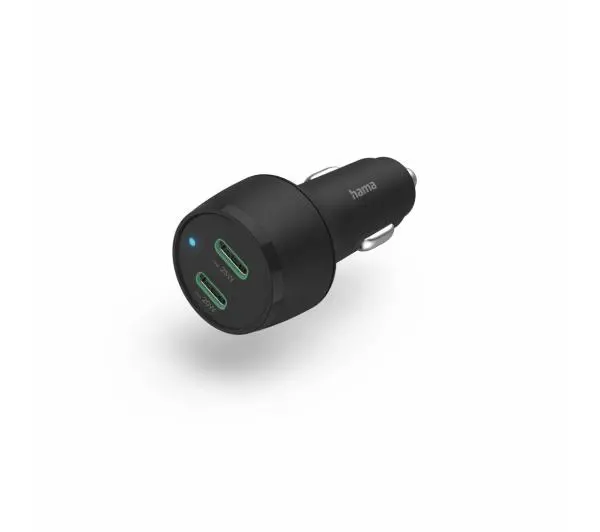 Hama 2x USB-C Power Delivery Qualcomm 45W Czarny