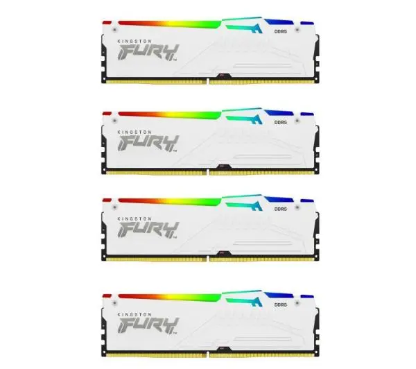 Pamięć Kingston Fury Beast RGB, DDR5, 128 GB, 5200MHz, CL40 (KF552C40BWAK4-128)