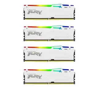 Kingston FURY Beast RGB DDR5 128GB (4 x 32GB) 5200 CL40 Biały - Kup na Raty - RRSO 0%