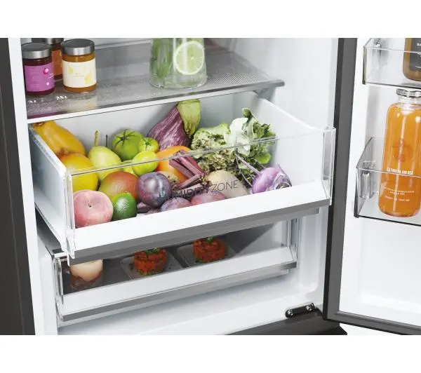 Haier Seria 5 HTW5618DNPT Pełny No Frost 185cm Szuflada z kontrolą wilgotności Zdalne sterowanie Czarny - Kup na Raty - RRSO 0%