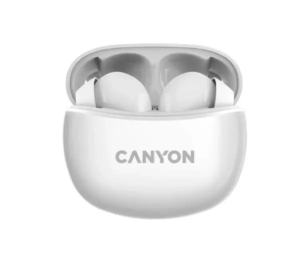 Canyon TWS-5 Dokanałowe Bluetooth 5.2 Biały