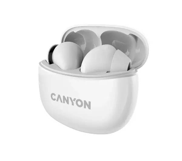 Canyon TWS-5 Dokanałowe Bluetooth 5.2 Biały