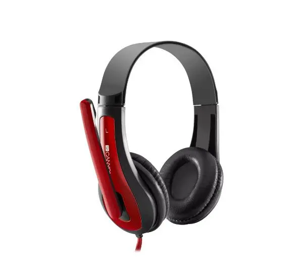 Canyon HSC-1 Nauszne Czarno-czerwony
