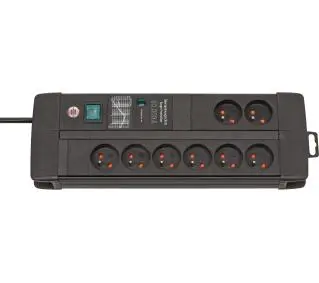 Brennenstuhl Premium-Line Duo 1256004698 8 gniazd 3m Czarny - Kup na Raty - RRSO 0%