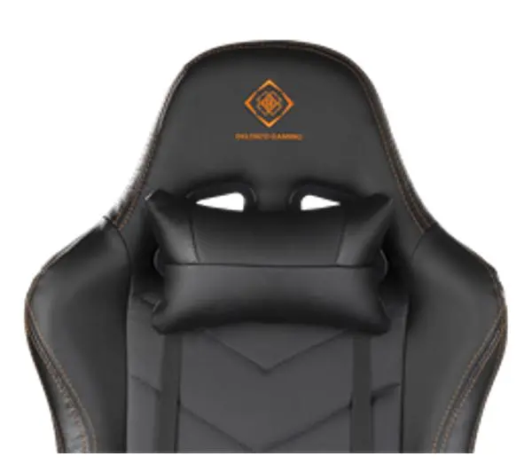 Deltaco GAM-052 Gamingowy do 110kg Skóra ECO Czarny - Kup na Raty - RRSO 0%