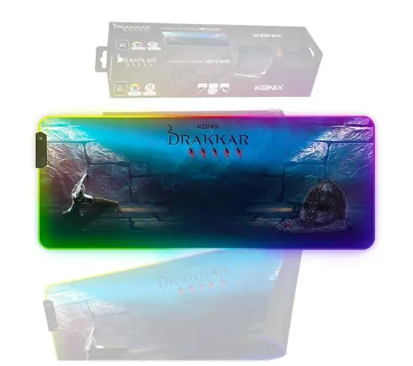 Konix Drakkar Hetland RGB XL Czarny
