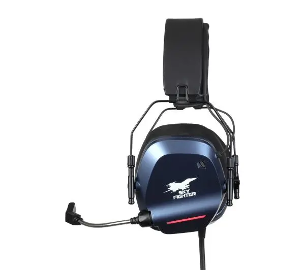 Konix Skyfighter One Nauszne Czarno-niebieski