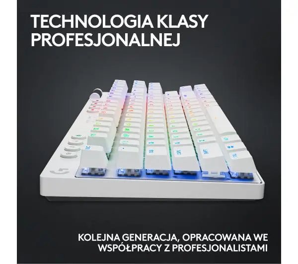 Logitech G Pro X TKL Lightspeed Tactile GX Brown Biały - Kup na Raty - RRSO 0%