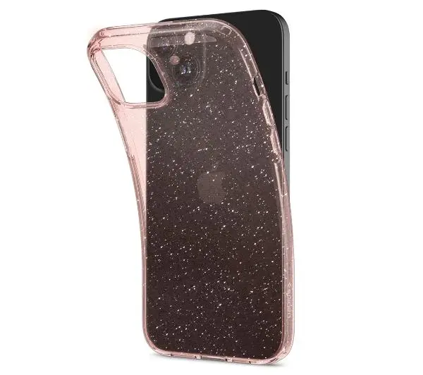 Spigen Liquid Crystal Glitter do iPhone 15 Plus rose quartz