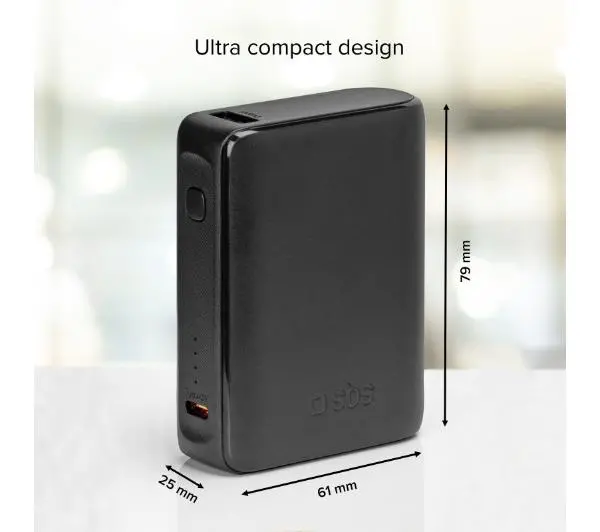 SBS TTBB10000MINIK NanoTube 10000mAh 10W Czarny