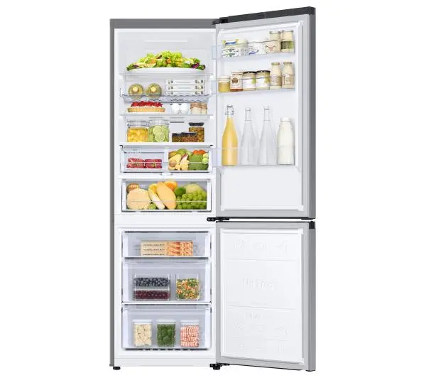 Samsung RB34C675DS9 Funkcje AI Pełny No Frost 185,3cm Szuflada z kontrolą wilgotności Zdalne sterowanie Stal Szczotkowana - Kup na Raty - RRSO 0%