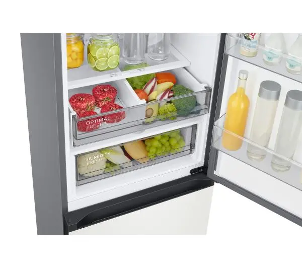 Samsung Bespoke RB38C7B6CAP Funkcje AI Pełny No Frost 203cm Szuflada z kontrolą wilgotności Zdalne sterowanie Bez panelu - Kup na Raty - RRSO 0%