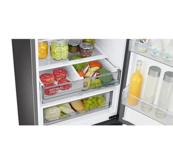 Samsung Bespoke RB38C7B5C22 Funkcje AI Pełny No Frost 203cm Szuflada z kontrolą wilgotności Zdalne sterowanie Czarne szkło - Kup na Raty - RRSO 0%