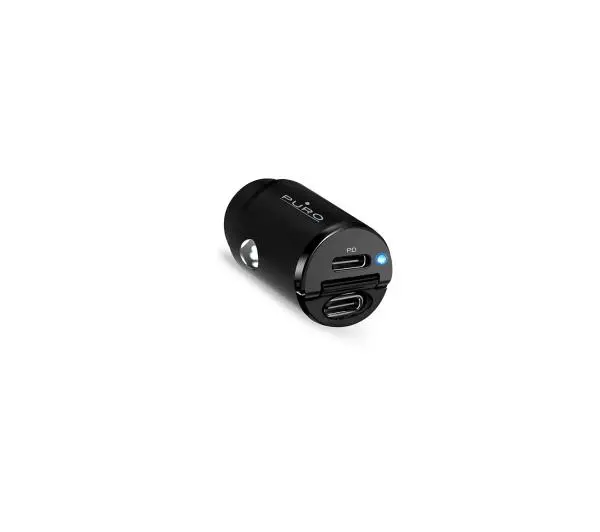 Puro Mini Car 2x USB-C Power Delivery 30W Czarny