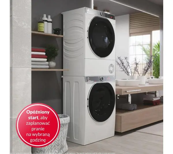 Hoover H-Wash 550 H5WPB4 27BC8/1-S Slim 7kg 1200obr/min Zdalne sterowanie - Kup na Raty - RRSO 0%