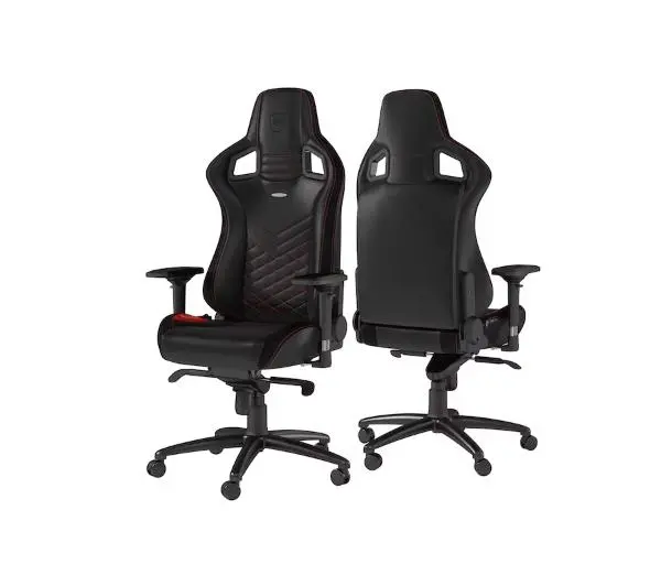 Noblechairs EPIC Black Red Gamingowy do 120kg Skóra ECO Czarno-czerwony - Kup na Raty - RRSO 0%