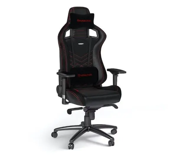 Noblechairs EPIC Black Red Gamingowy do 120kg Skóra ECO Czarno-czerwony - Kup na Raty - RRSO 0%