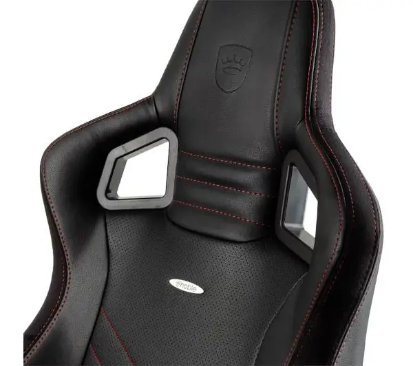 Noblechairs EPIC Black Red Gamingowy do 120kg Skóra ECO Czarno-czerwony - Kup na Raty - RRSO 0%