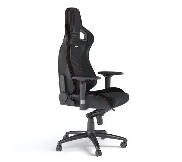 Noblechairs EPIC Black Red Gamingowy do 120kg Skóra ECO Czarno-czerwony - Kup na Raty - RRSO 0%