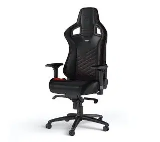 Noblechairs EPIC Black Red Gamingowy do 120kg Skóra ECO Czarno-czerwony - Kup na Raty - RRSO 0%