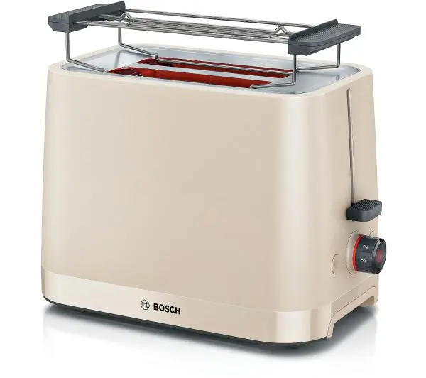 Tostery - Bosch TAT3M127 Ruszt do bułek Rozmrażanie 950W