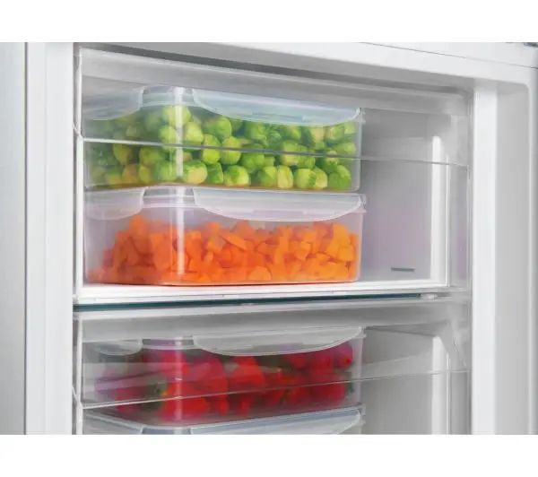 Amica FK3356.4GBDF(D) Pełny No Frost 185,5cm Czarne szkło - Kup na Raty - RRSO 0%