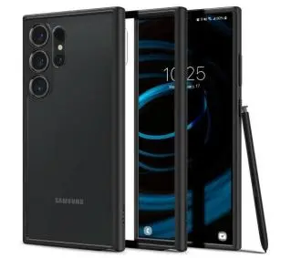 Spigen Ultra Hybrid ACS07295 do Galaxy S24 Ultra Przezroczysty-Czarny