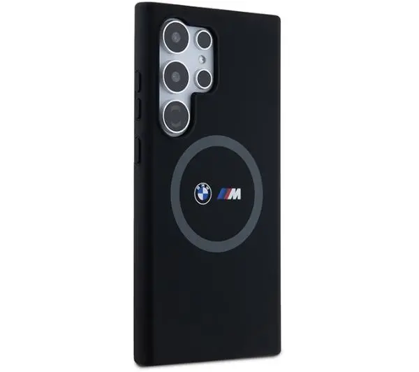 BMW Silicone Pattern MagSafe do Samsung Galaxy S24 Ultra Czarny