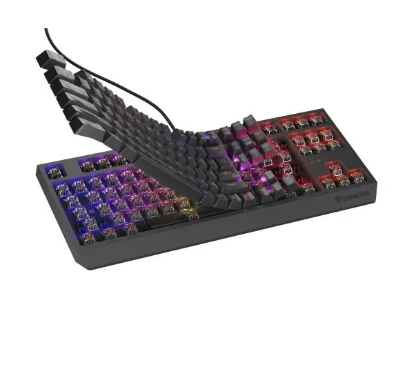 Genesis Thor 230 TKL US RGB Outemu Brown Czarny