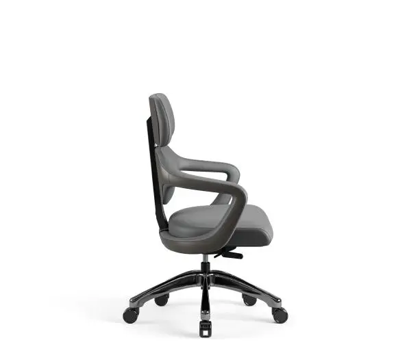 Diablo Chairs V-Modular Biurowy do 160kg Skóra ECO Szary - Kup na Raty - RRSO 0%