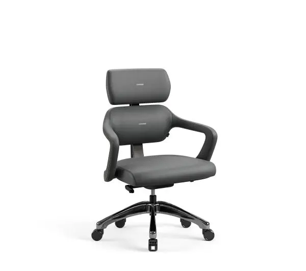 Diablo Chairs V-Modular Biurowy do 160kg Skóra ECO Szary - Kup na Raty - RRSO 0%