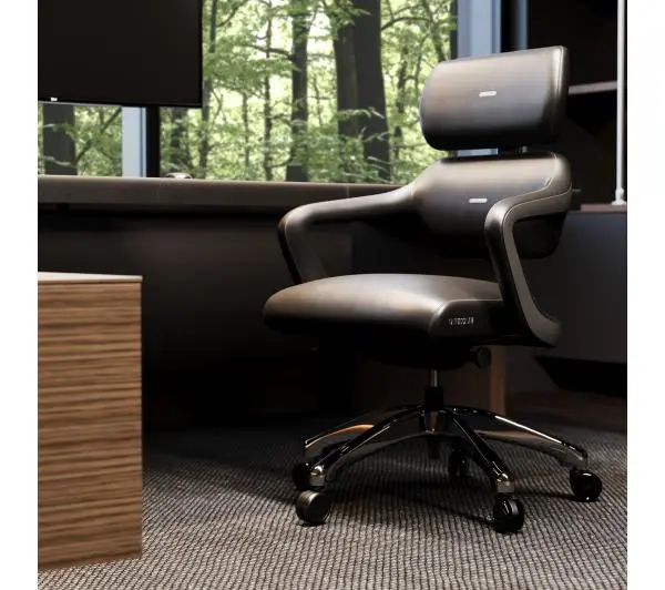 Diablo Chairs V-Modular Biurowy do 180kg Skóra ECO Czarny - Kup na Raty - RRSO 0%