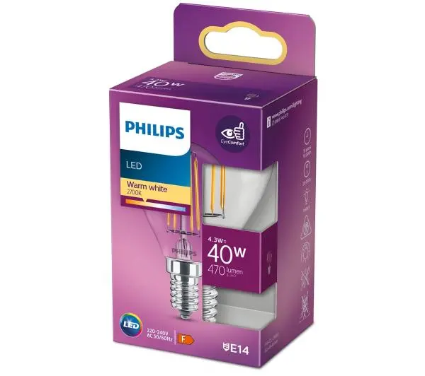 Philips 4,3W (40W) E14