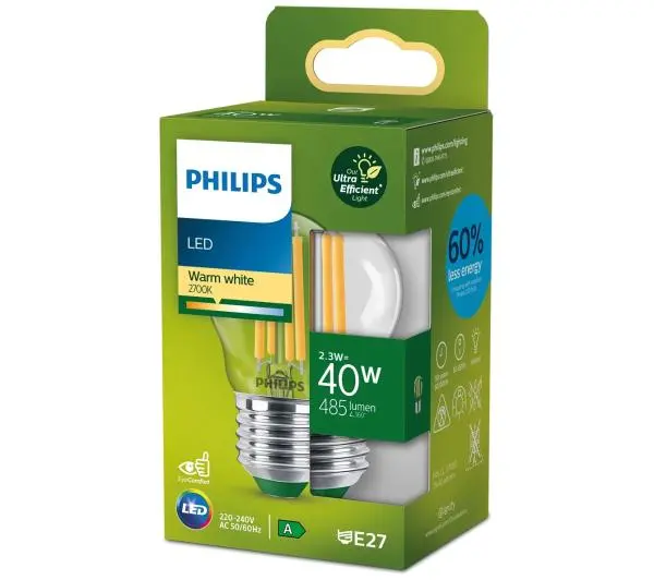 Philips 2,3W (40W) E27