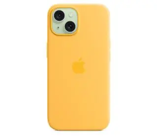 Apple Silicone Case do iPhone 15 Plus Żółty