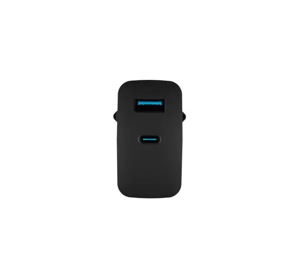 Natec Ribera GaN 1xUSB-A + 1xUSB-C 45W Czarny