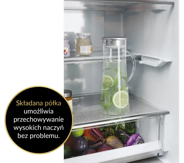 Haier Seria 5 HTW5620ENMP Funkcje AI Pełny No Frost 205cm Komora świeżości Zdalne sterowanie Dark Inox - Kup na Raty - RRSO 0%