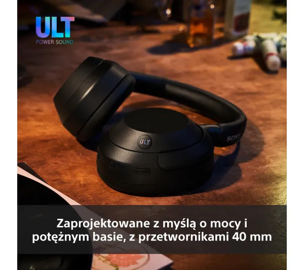 Sony ULT Wear WH-ULT900NH Nauszne Bluetooth 5.2 Szary - ⚡ EURO HIT CENOWY! ⚡ - Kup na Raty - RRSO 0%