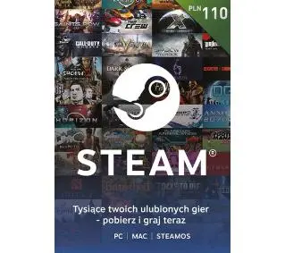 Doładowanie Steam 110zł [bon agencyjny] Obecnie dostępne tylko w sklepach stacjonarnych RTV EURO AGDDostęp po opłaceniu zakupu