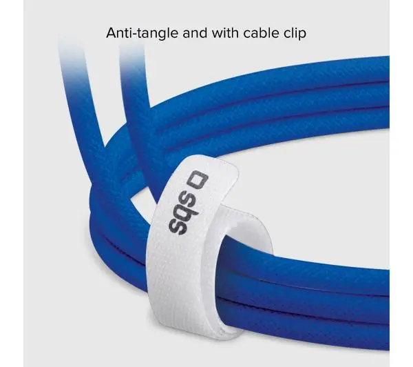 SBS USB-C do USB-C 60W 1,5m Niebieski