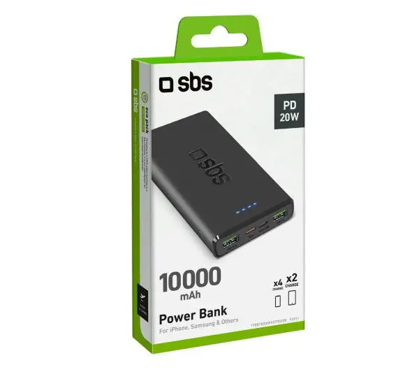 SBS TTBB10000FASTPD20K 10000mAh PD 20W Czarny