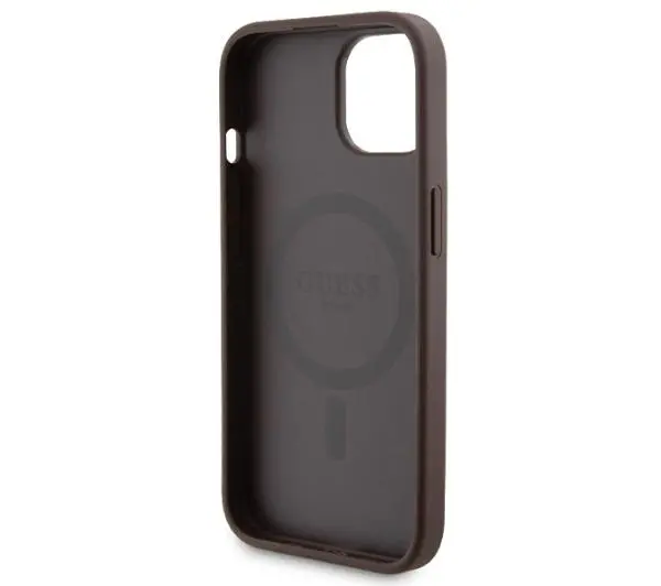 Guess Zestaw do iPhone 15 + Powerbank 5000mAh MagSafe 4G Metal Logo Brązowy - TRZECI -55%, ALBO 5-TY ZA 1ZŁ